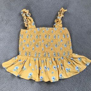 NWT! Forever 21 Smocked Crop Tank